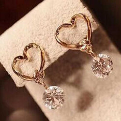 Love Heart Fine Zircon Earring