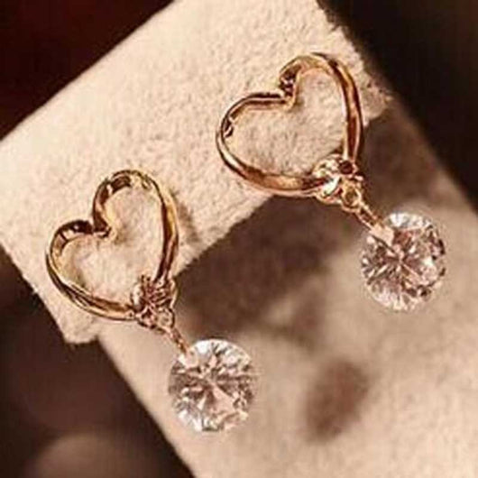 Love Heart Fine Zircon Earring
