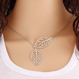 2 Leaves Choker Necklace
