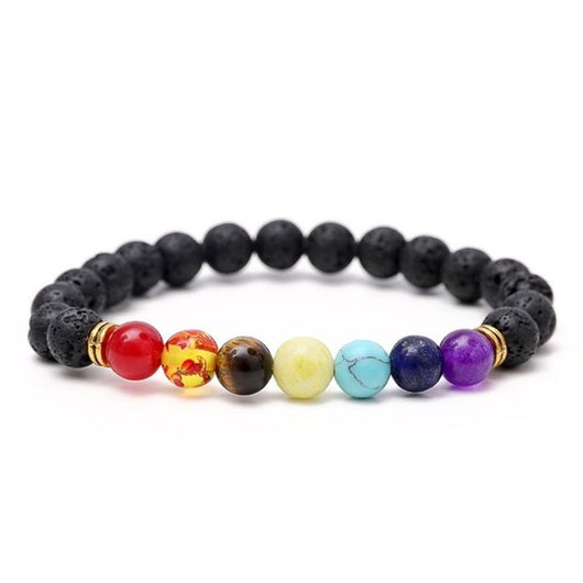 Natural Stone Love Bead Bracelet