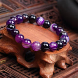 Natural Stone Love Bead Bracelet