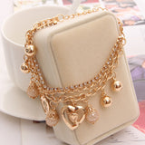Multilayer Beaded Pendant Bracelet
