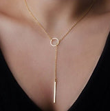 Leaf Moon Pendant Necklace Crystal
