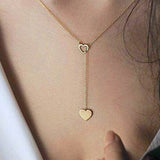 Leaf Moon Pendant Necklace Crystal