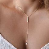 Leaf Moon Pendant Necklace Crystal
