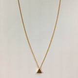 Leaf Moon Pendant Necklace Crystal