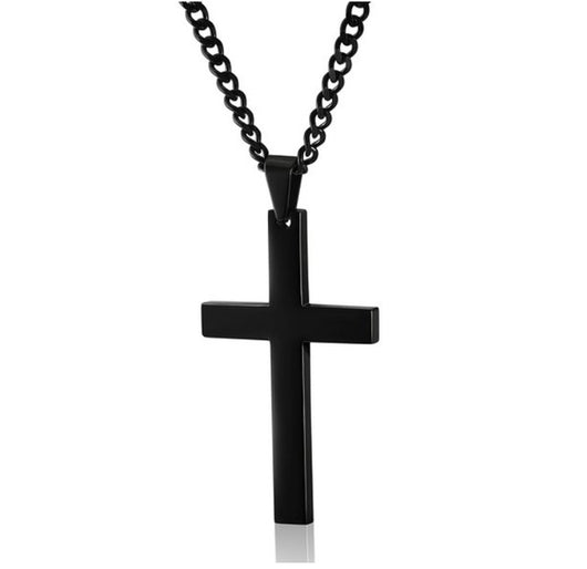 Cross Necklace Stainless Steel Gold